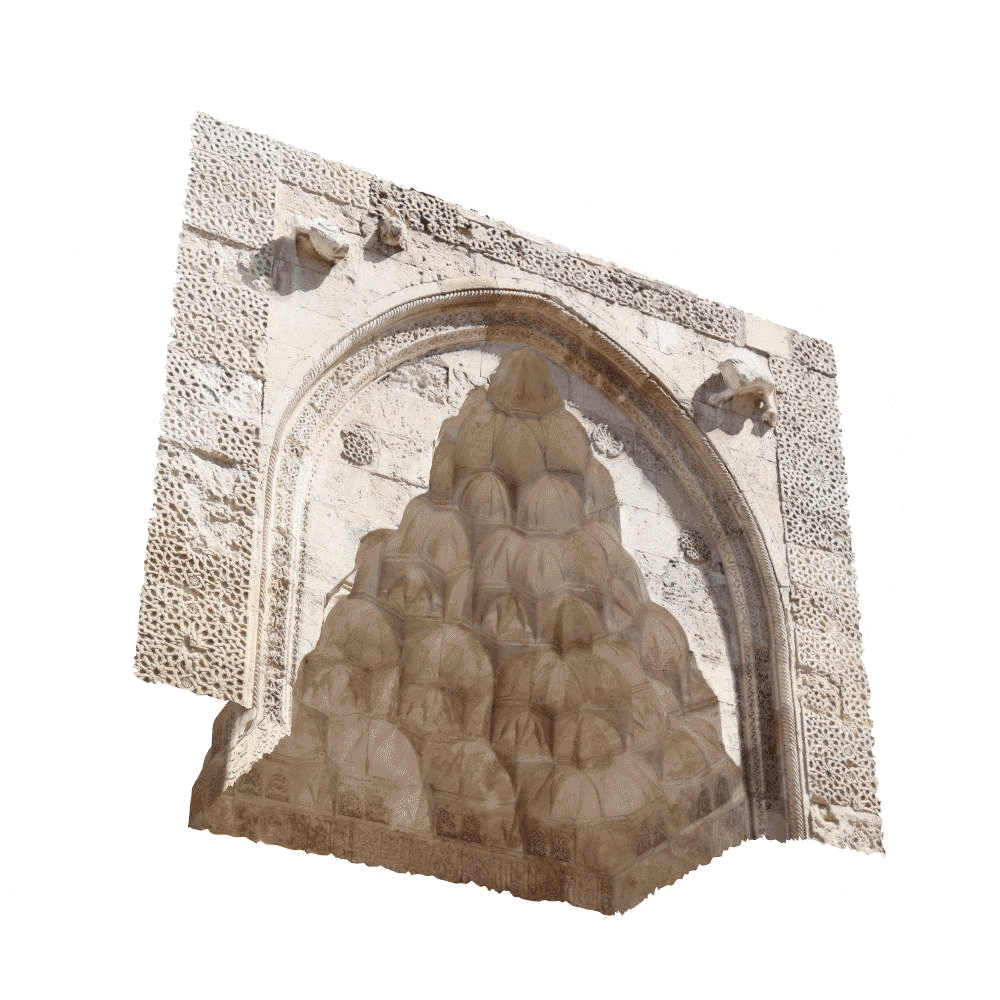 Animated photogrammetric reconstruction of a Seljuk portal muqarnas