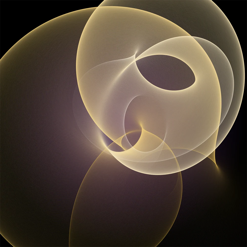 Spiromorphs generative artwork variation two